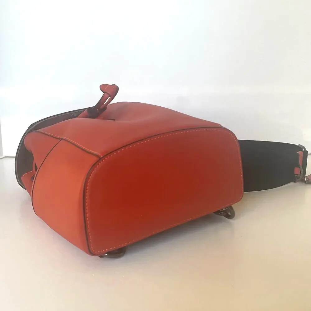 Coach Racer Pack CU111 Orange Leather Sling Crossbody Bag NWOT